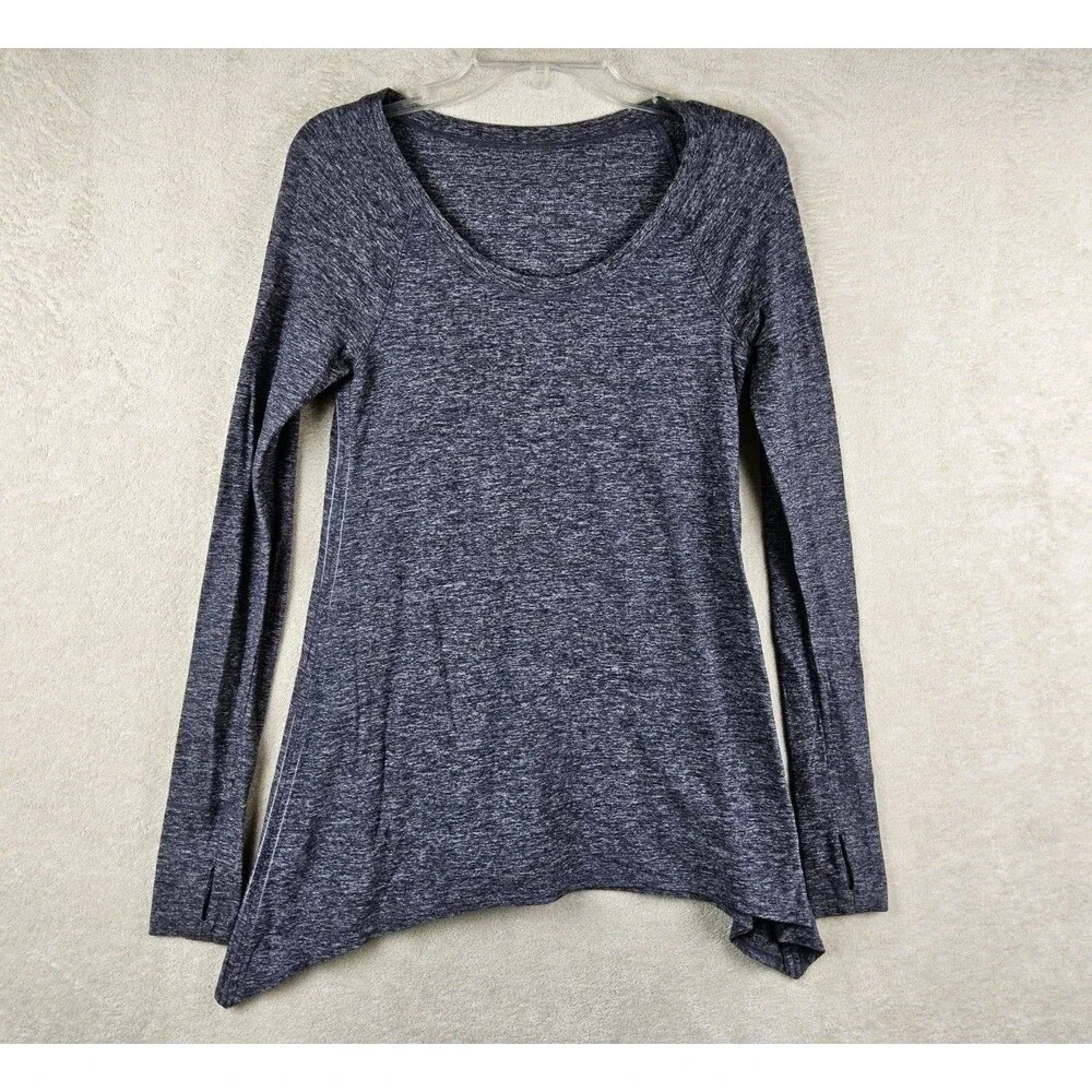 Lululemon Women’s Rehearsal Long Sleeve Top Black Swan Size 4